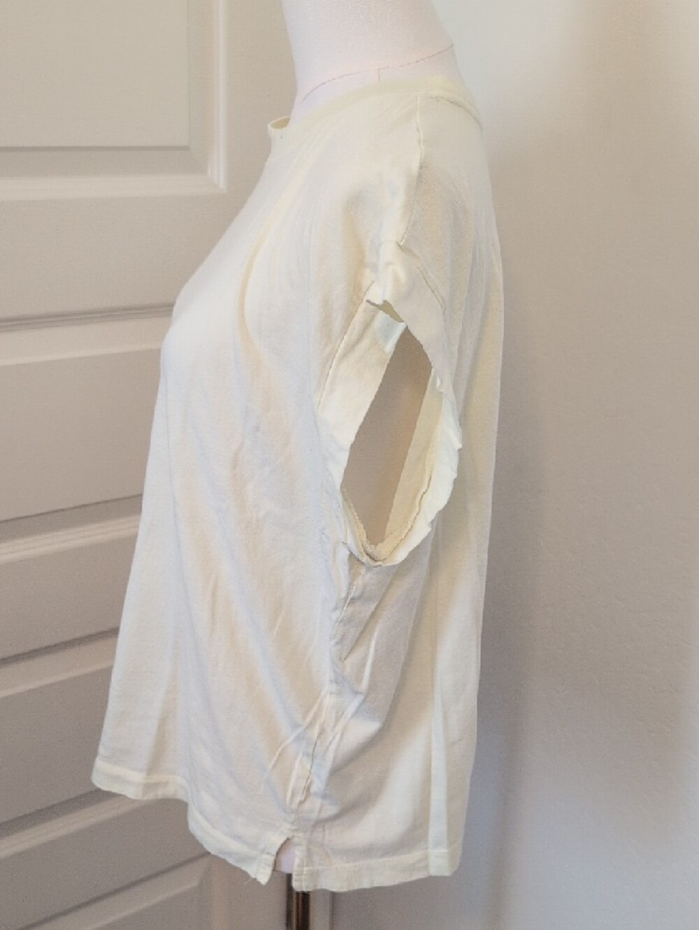 A NEW DAY Cap Sleeve Top Light Butter Yellow Size XXL - Picture 2 of 6